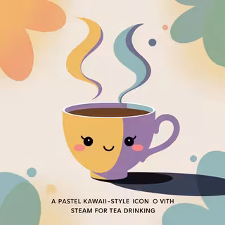 Pastel Kawaii Teacup Icon