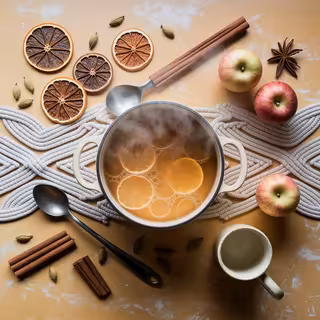 Cozy Fall Kitchen Prep Scene