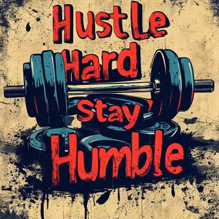Hustle Hard, Stay Humble Sticker