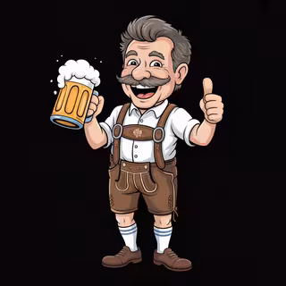 Cartoon RV Oktoberfest T-Shirt Design