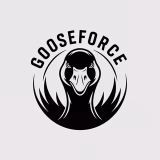 Fierce Black and White Goose Logos