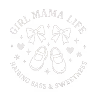 Vintage Girl Mama Line-Art T-Shirt Design