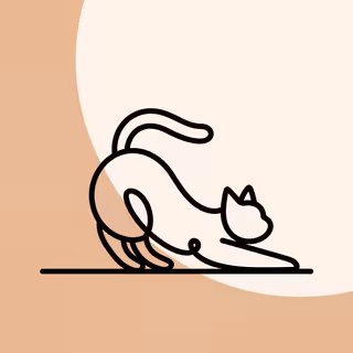 Minimalist Cat Line Drawing
