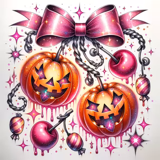Watercolor Jack-o’-Lantern Tattoo Design