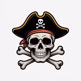 Pirate Skull Vector Clipart