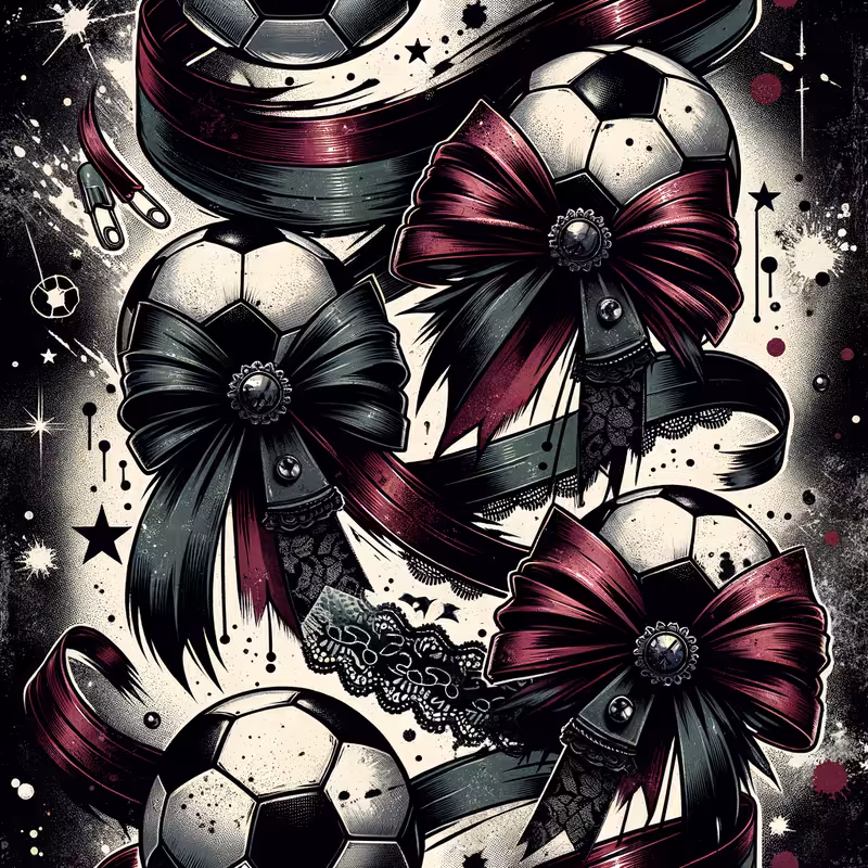 Grunge Soccer Ball Pattern