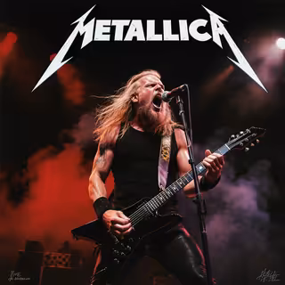 Legendary James Hetfield Metallica Poster