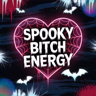 Gothic Neon Halloween Background