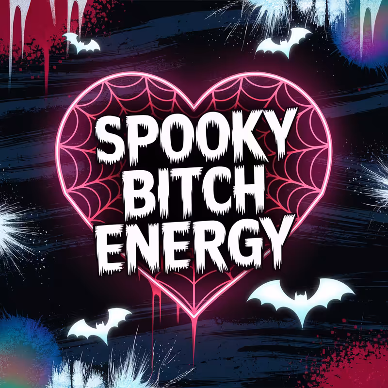 Gothic Neon Halloween Background