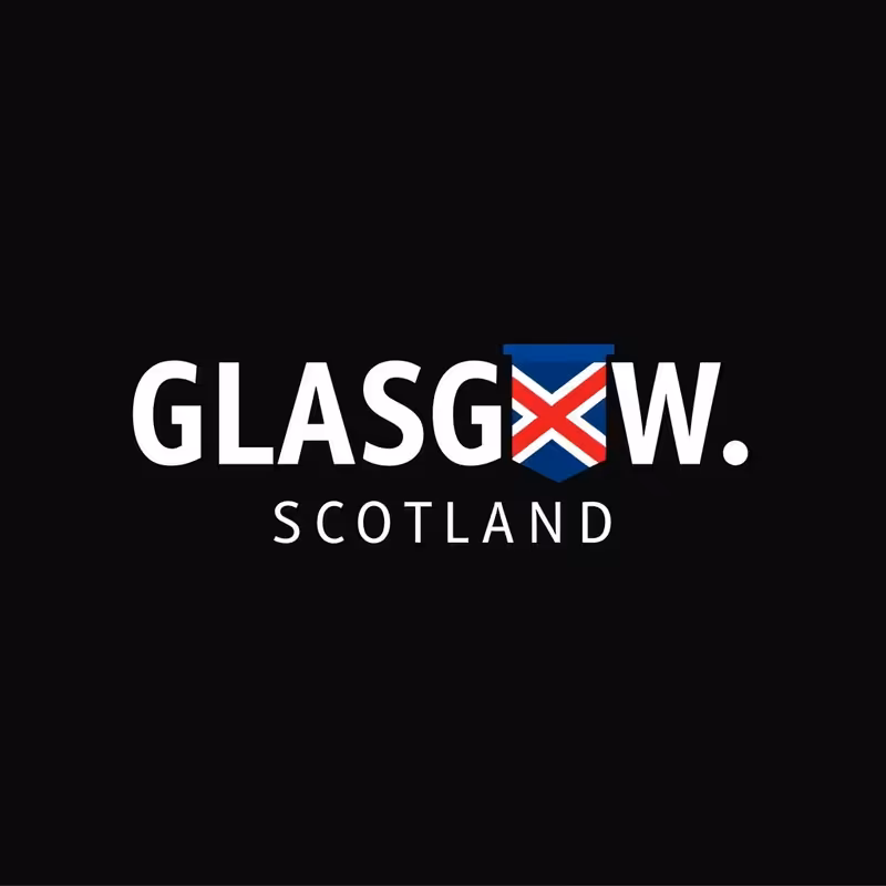 Glasgow Scotland Typography Design