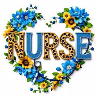 Decorative Nurse Word Art