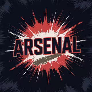 Bold Arsenal Splatter Shirt Design