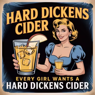 Vintage Hard Dickens Cider Ad