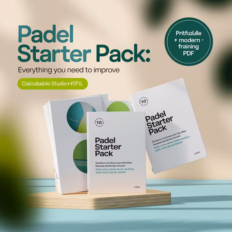 Padel Starter Pack PDF Bundle Graphic