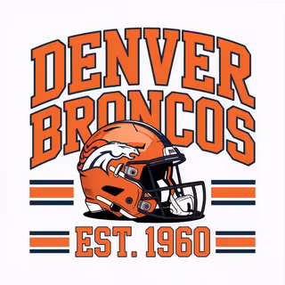 Denver Broncos Vector T-Shirt Design