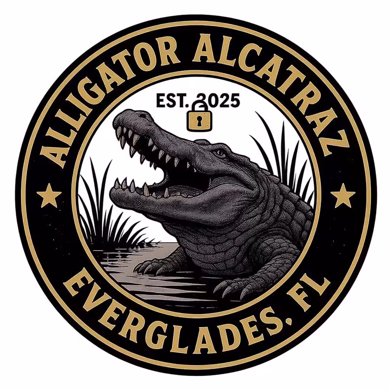 Alligator Alcatraz Logo Design