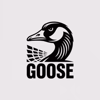 Fierce Black and White Goose Logos