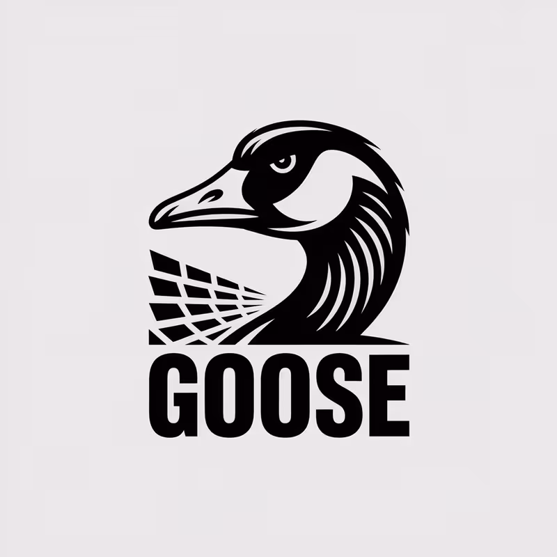 Fierce Black and White Goose Logos