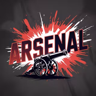 Bold Arsenal Splatter Shirt Design