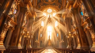 Baroque Rococo Church Interior in 8K