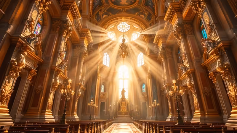 Baroque Rococo Church Interior in 8K