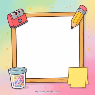 Colorful Cartoon Notepad Layout