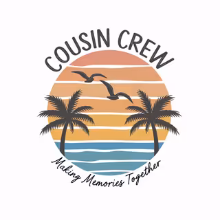 Beach Cousin Crew T-shirt Design