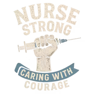 Vintage Nurse Strong T-Shirt Design