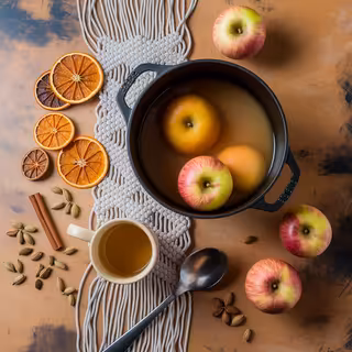 Cozy Fall Kitchen Prep Scene