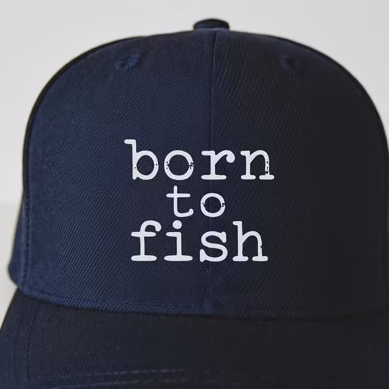 Born to Fish Dad Hat Design