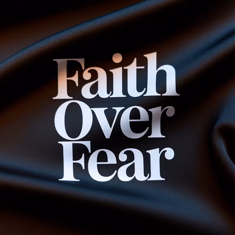 Faith Over Fear Typography