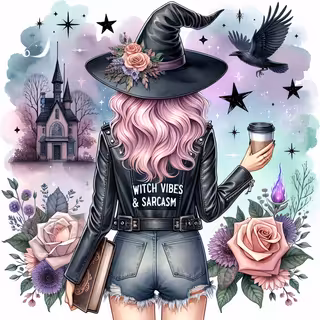 Modern Witchcore with Pastel Hair