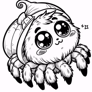Kawaii Halloween Jumping Spider