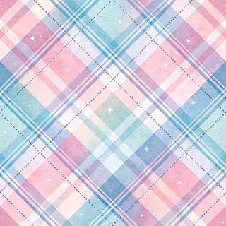 Pastel Cotton-Candy Plaid Pattern