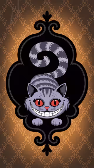 Gothic Cheshire Cat Clipart