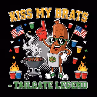 Playful Bratwurst Cartoon Design