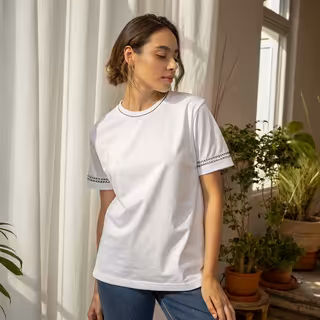 White Gildan 5000 T-Shirt Mockup