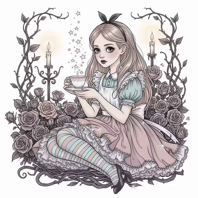 Whimsical Gothic Pastel Fantasy