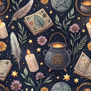 Witchy Tarot and Mystic Elements