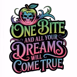 Neon Gothic Quote Design