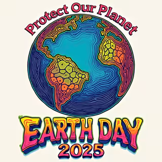 Psychedelic Earth Day 2025 Poster