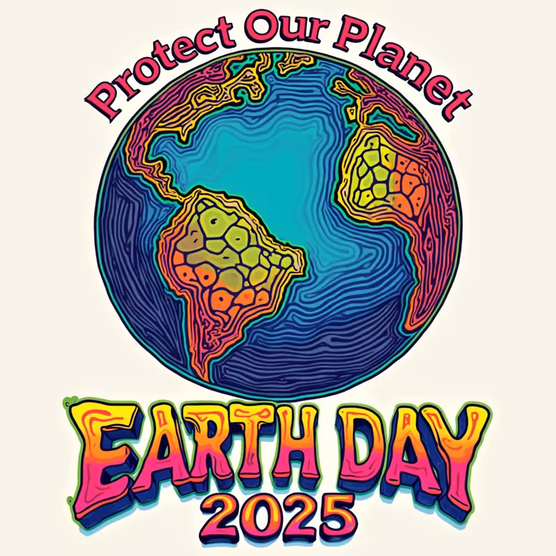 Psychedelic Earth Day 2025 Poster