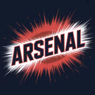 Bold Arsenal Splatter Shirt Design
