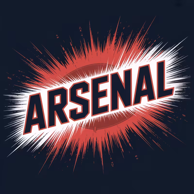 Bold Arsenal Splatter Shirt Design