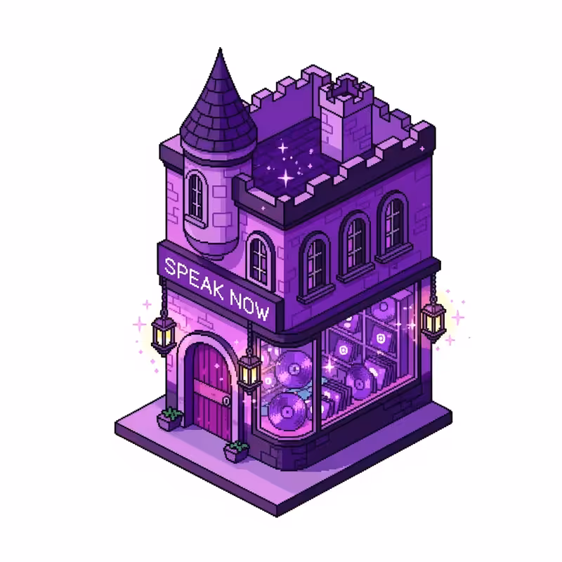Fairy Tale Vinyl Shop Pixel Art