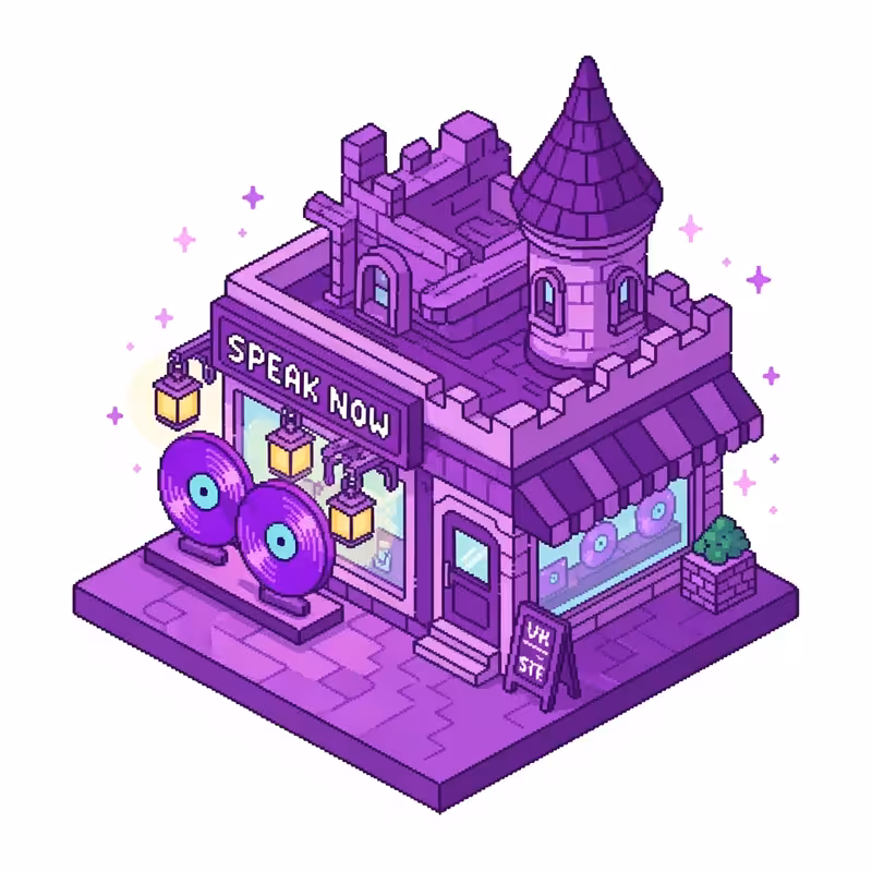 Fairy Tale Vinyl Shop Pixel Art