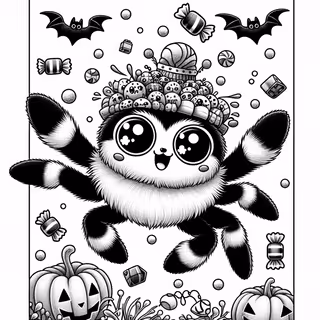 Kawaii Halloween Jumping Spider