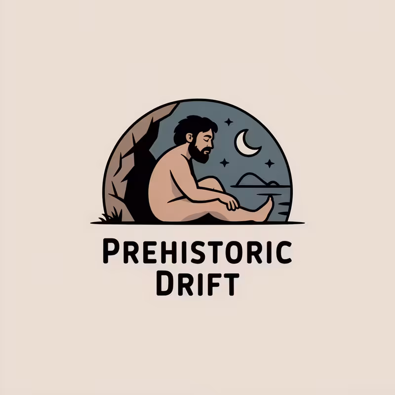Minimalist Prehistoric Drift Logo