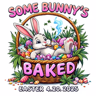 Laid-Back Bunny 420 Easter Design