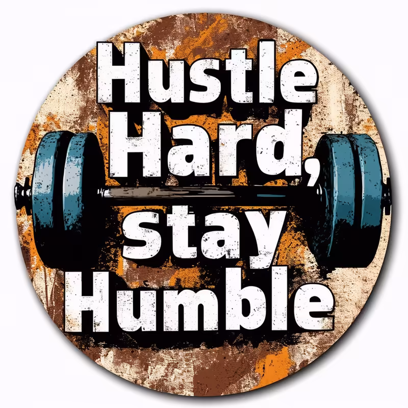 Hustle Hard, Stay Humble Sticker